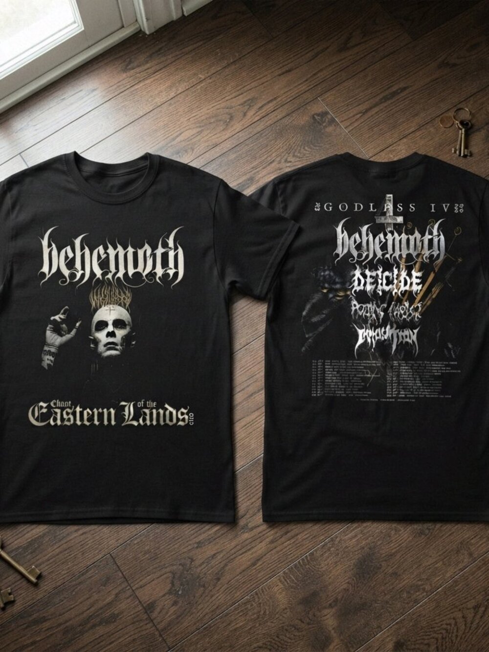 Behemoth Chant Of The Eastern Lands Tour Graphic Black T-Shirt